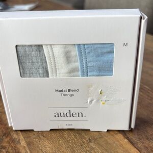 Auden Modal Blend Thongs - Gray, White, Blue 3pk nwt